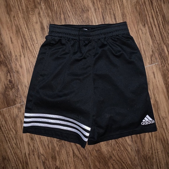 adidas Pants - Adidas Mens Black and white striped shorts